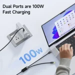کابل سوپر فست شارژ و انتقال داده تایپ سی به تایپ سی 100 وات مک دودو 284 - تصویر 4