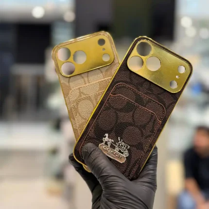 قاب برند کوچ coach ولت دار مناسب Apple iPhone 17 Pro Max