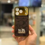 قاب برند کوچ coach ولت دار مناسب آیفون 17 پرو Apple iPhone 17 Pro